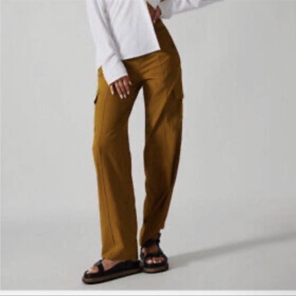 Brass Yellow Cargo Pants by ATHLETA